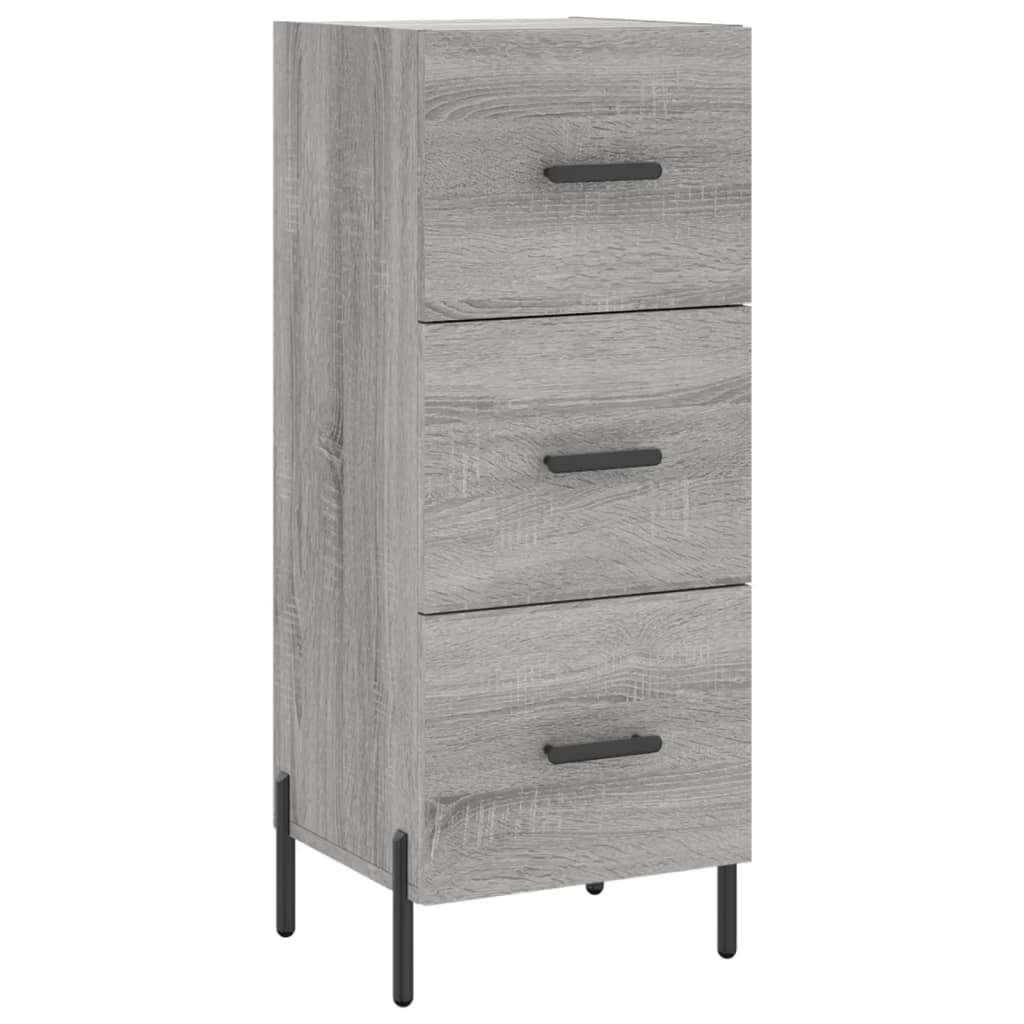 vidaXL Servantă, gri sonoma, 34,5x34x90 cm, lemn compozit vidaXL Servantă, gri sonoma, 34,5x34x90 cm, lemn compozit