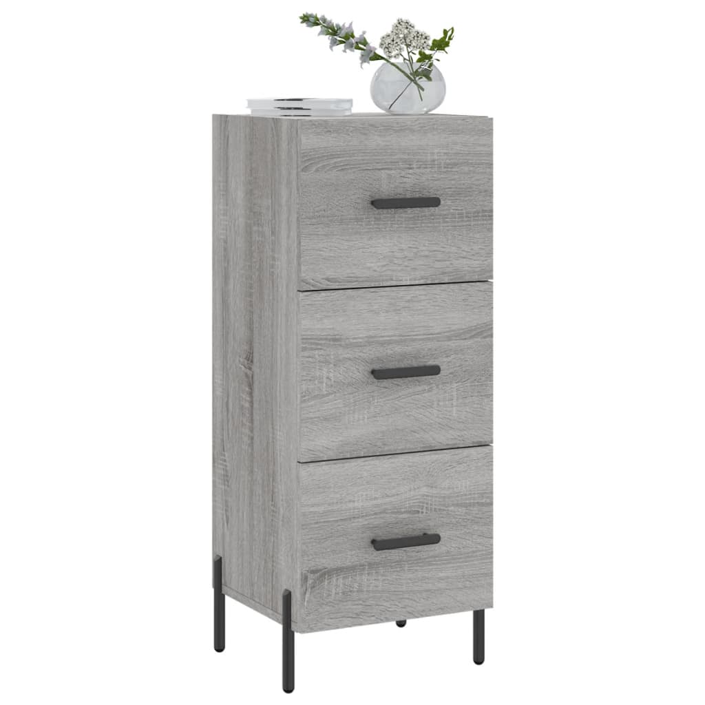 vidaXL Servantă, gri sonoma, 34,5x34x90 cm, lemn compozit vidaXL Servantă, gri sonoma, 34,5x34x90 cm, lemn compozit