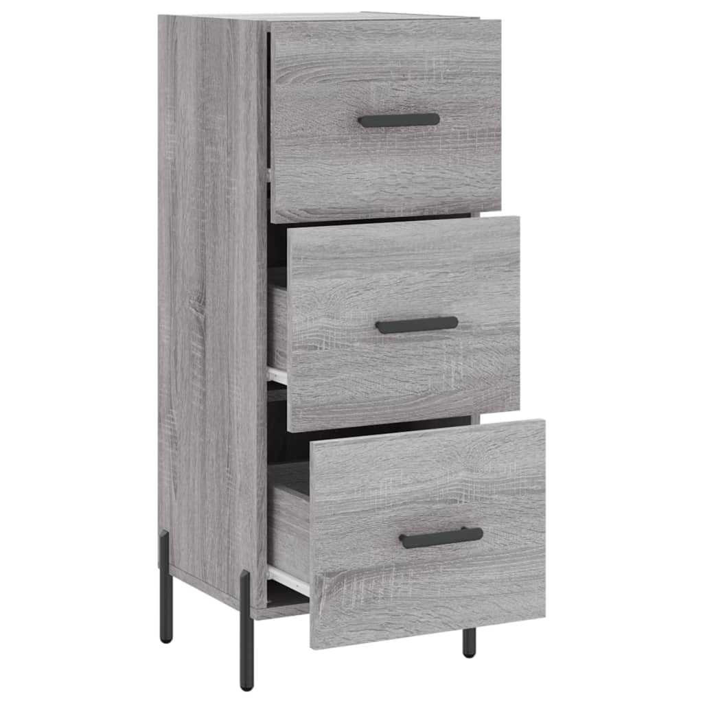vidaXL Servantă, gri sonoma, 34,5x34x90 cm, lemn compozit vidaXL Servantă, gri sonoma, 34,5x34x90 cm, lemn compozit