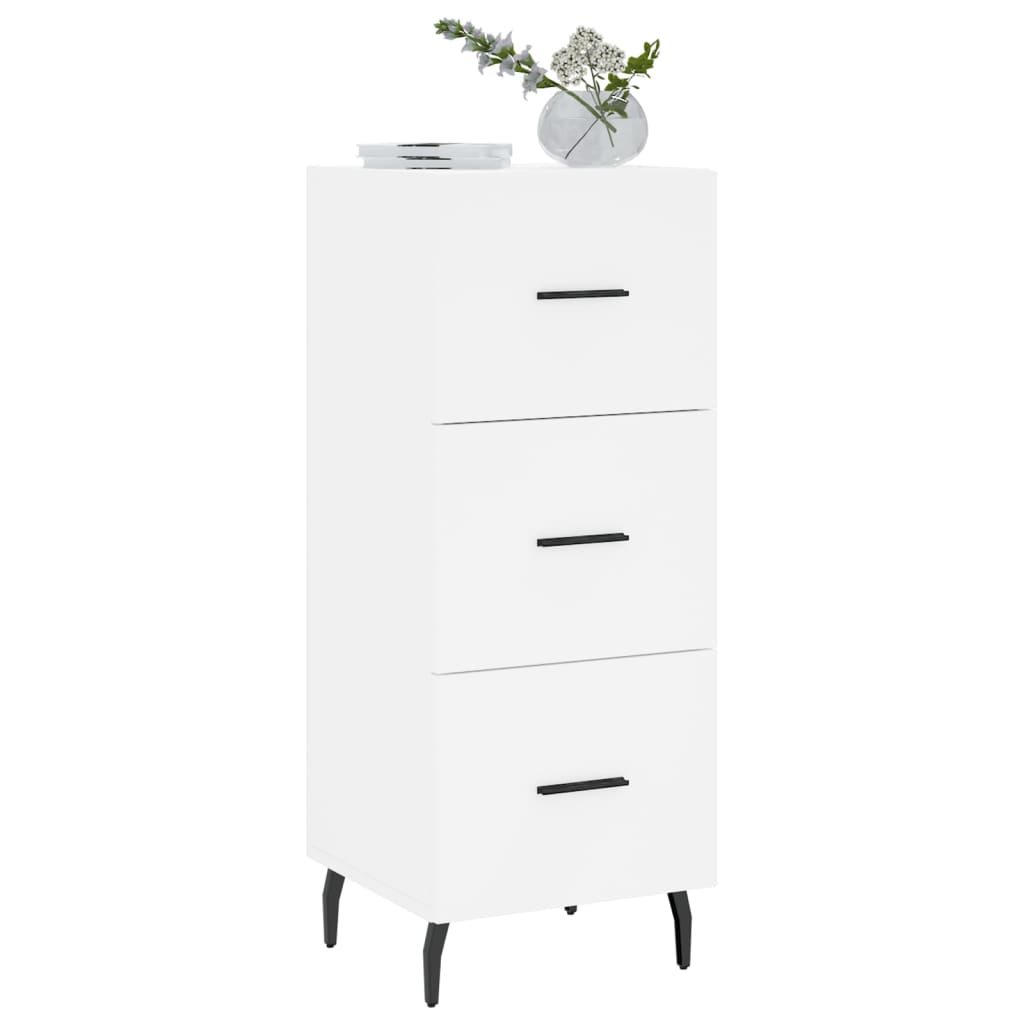 vidaXL Servantă, alb, 34,5x34x90 cm, lemn compozit vidaXL Servantă, alb, 34,5x34x90 cm, lemn compozit