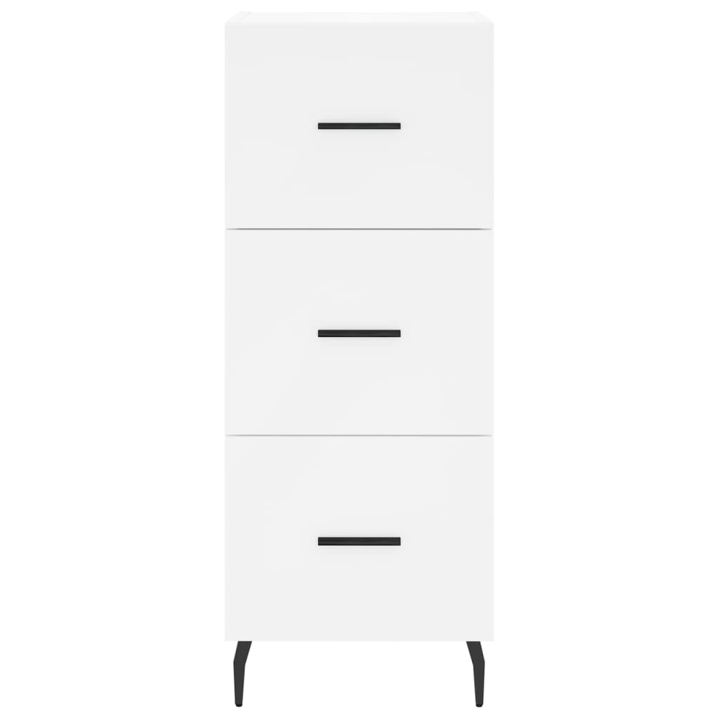 vidaXL Servantă, alb, 34,5x34x90 cm, lemn compozit vidaXL Servantă, alb, 34,5x34x90 cm, lemn compozit