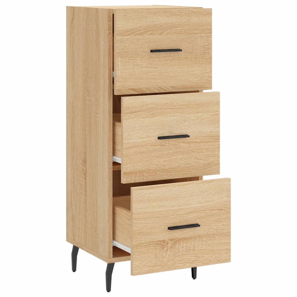vidaXL Servantă, stejar sonoma, 34,5x34x90 cm, lemn compozit vidaXL Servantă, stejar sonoma, 34,5x34x90 cm, lemn compozit