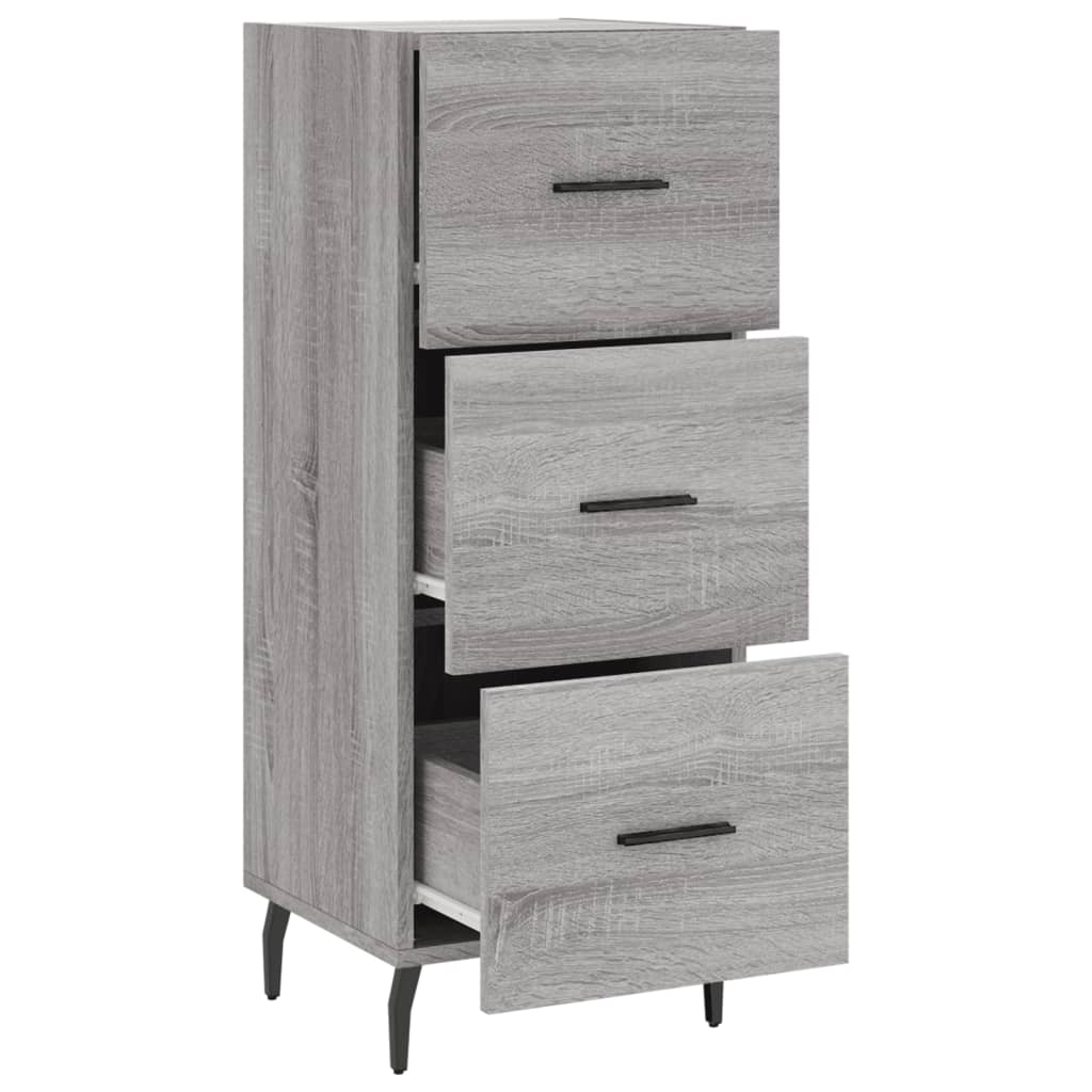 vidaXL Servantă, gri sonoma, 34,5x34x90 cm, lemn compozit vidaXL Servantă, gri sonoma, 34,5x34x90 cm, lemn compozit