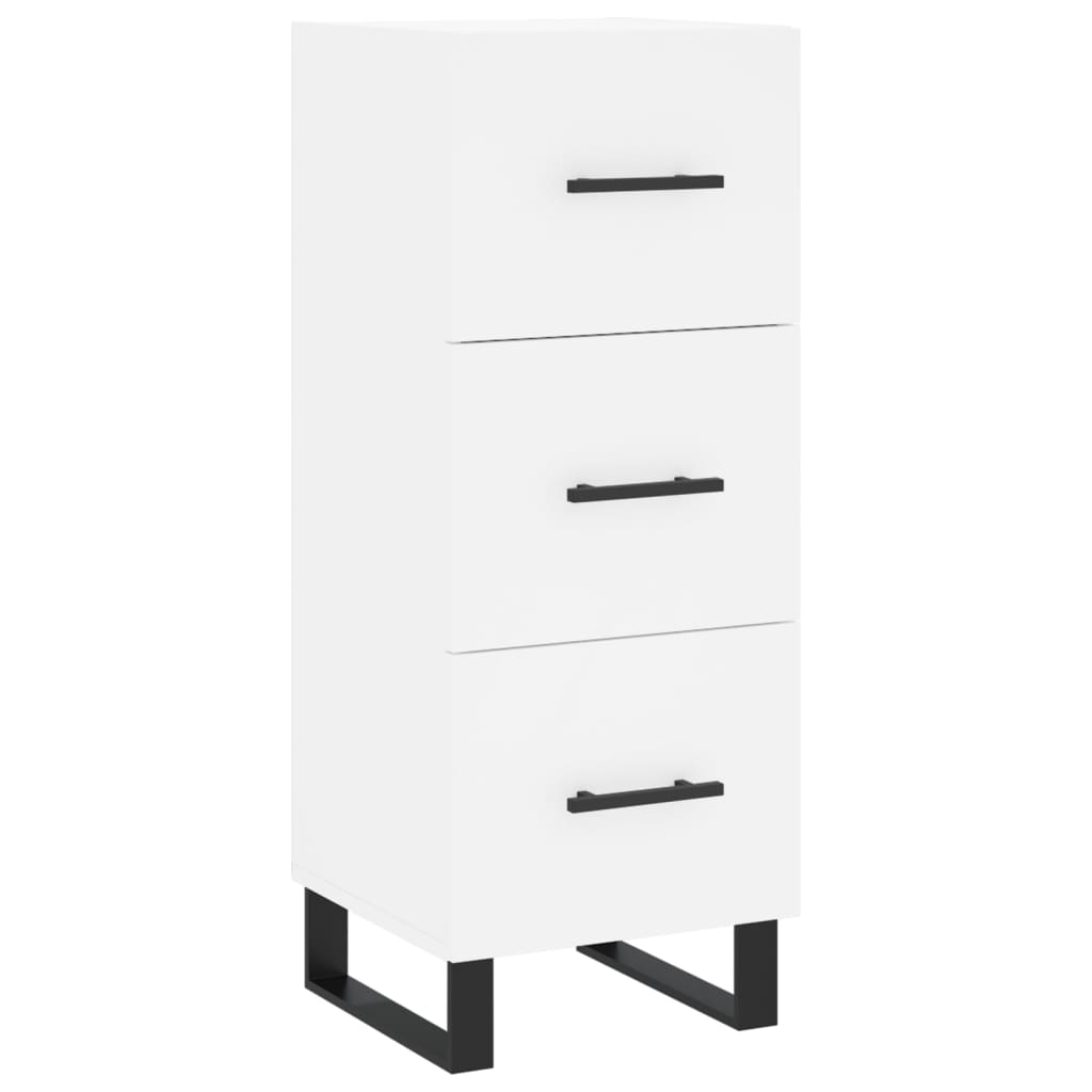 vidaXL Servantă, alb, 34,5x34x90 cm, lemn compozit vidaXL Servantă, alb, 34,5x34x90 cm, lemn compozit