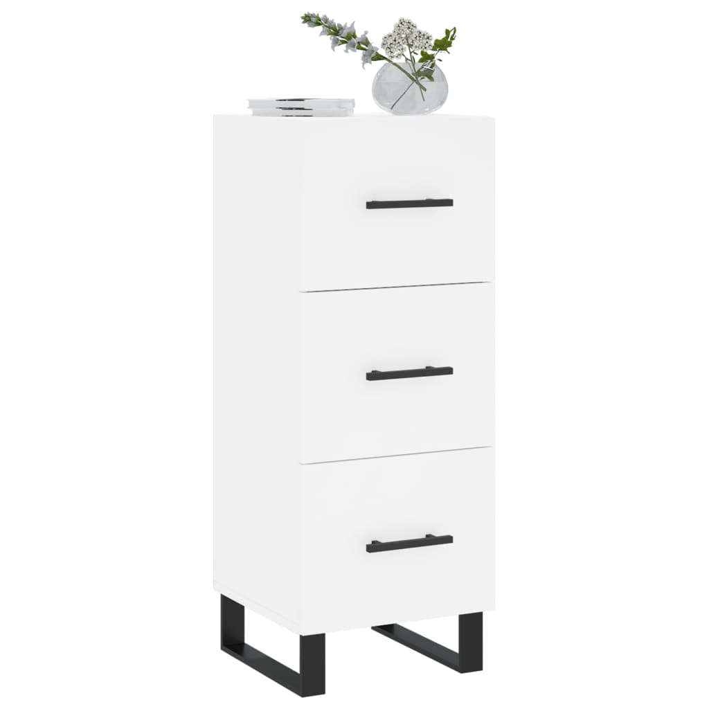 vidaXL Servantă, alb, 34,5x34x90 cm, lemn compozit vidaXL Servantă, alb, 34,5x34x90 cm, lemn compozit