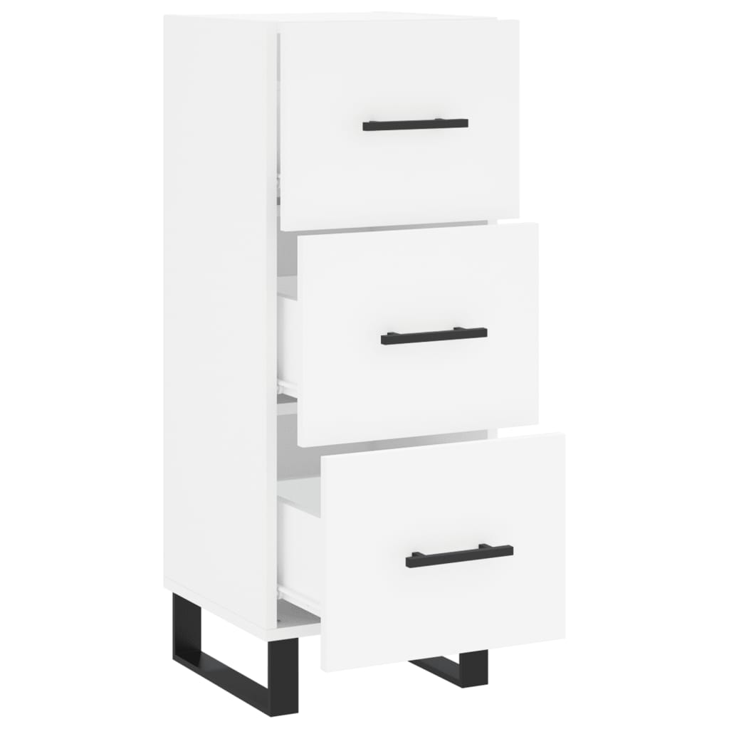 vidaXL Servantă, alb, 34,5x34x90 cm, lemn compozit vidaXL Servantă, alb, 34,5x34x90 cm, lemn compozit