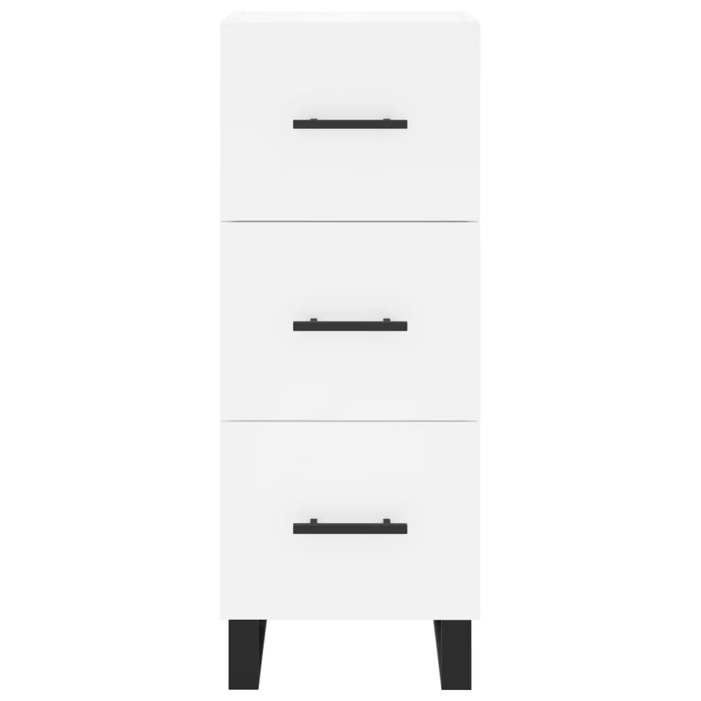 vidaXL Servantă, alb, 34,5x34x90 cm, lemn compozit vidaXL Servantă, alb, 34,5x34x90 cm, lemn compozit
