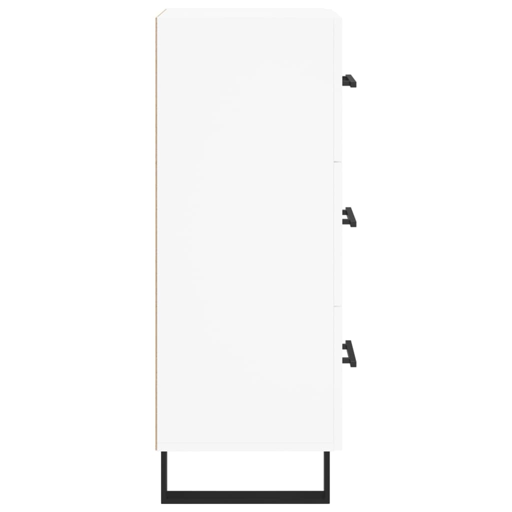 vidaXL Servantă, alb, 34,5x34x90 cm, lemn compozit vidaXL Servantă, alb, 34,5x34x90 cm, lemn compozit