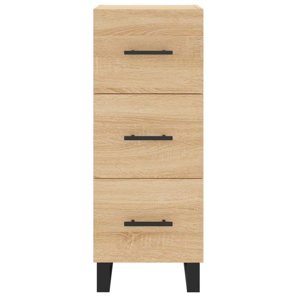 vidaXL Servantă, stejar sonoma, 34,5x34x90 cm, lemn compozit