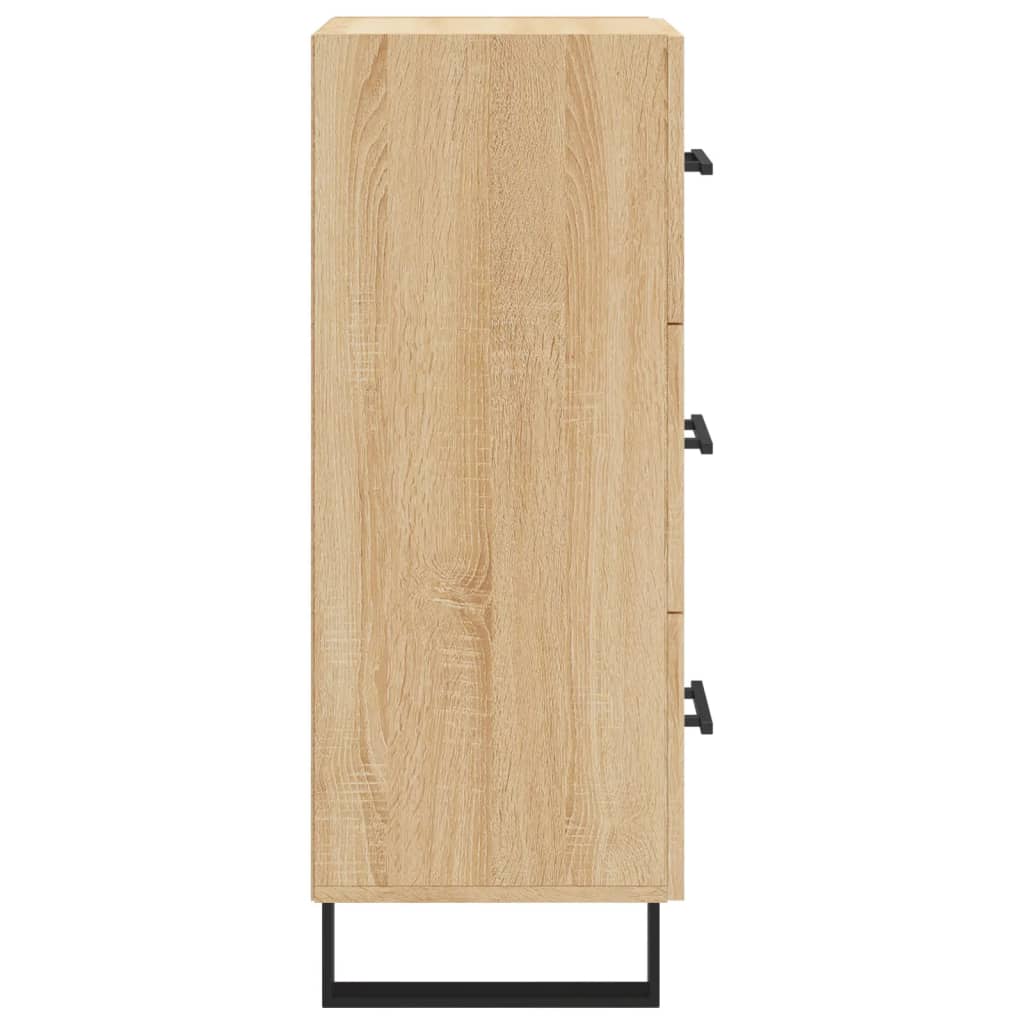 vidaXL Servantă, stejar sonoma, 34,5x34x90 cm, lemn compozit