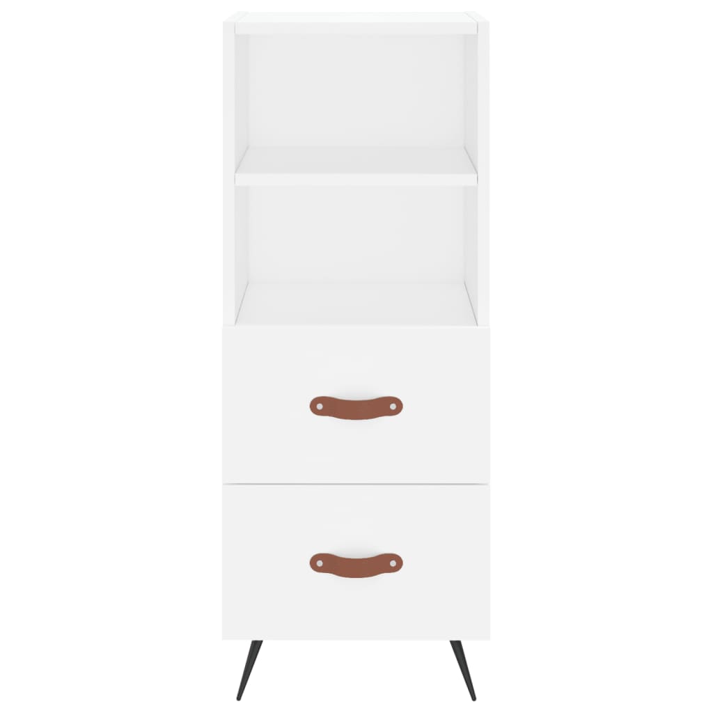 vidaXL Servantă, alb, 34,5x34x90 cm, lemn compozit vidaXL Servantă, alb, 34,5x34x90 cm, lemn compozit
