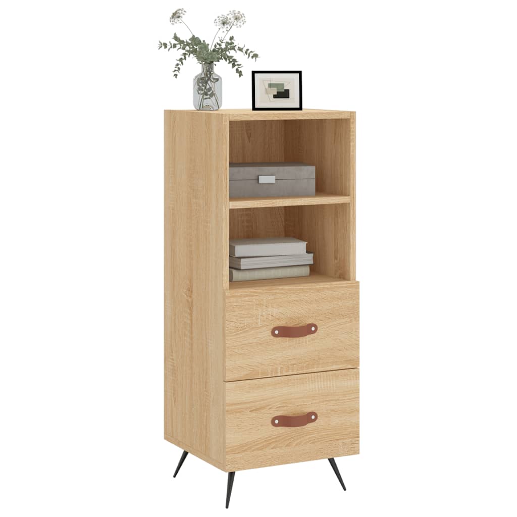 vidaXL Servantă, stejar sonoma, 34,5x34x90 cm, lemn compozit vidaXL Servantă, stejar sonoma, 34,5x34x90 cm, lemn compozit