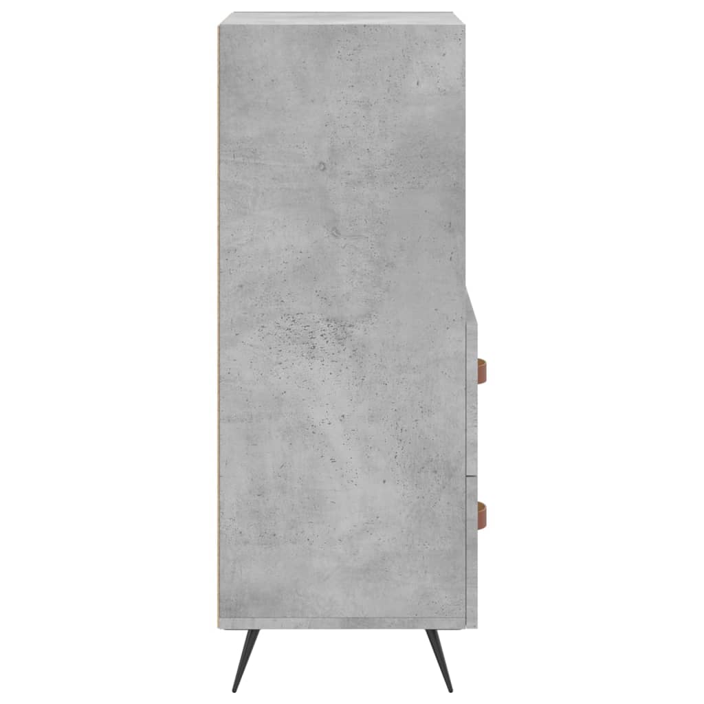 vidaXL Servantă, gri beton, 34,5x34x90 cm, lemn compozit