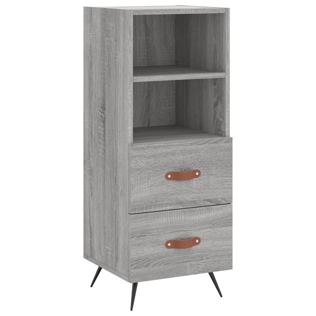 vidaXL Servantă, gri sonoma, 34,5x34x90 cm, lemn compozit vidaXL Servantă, gri sonoma, 34,5x34x90 cm, lemn compozit