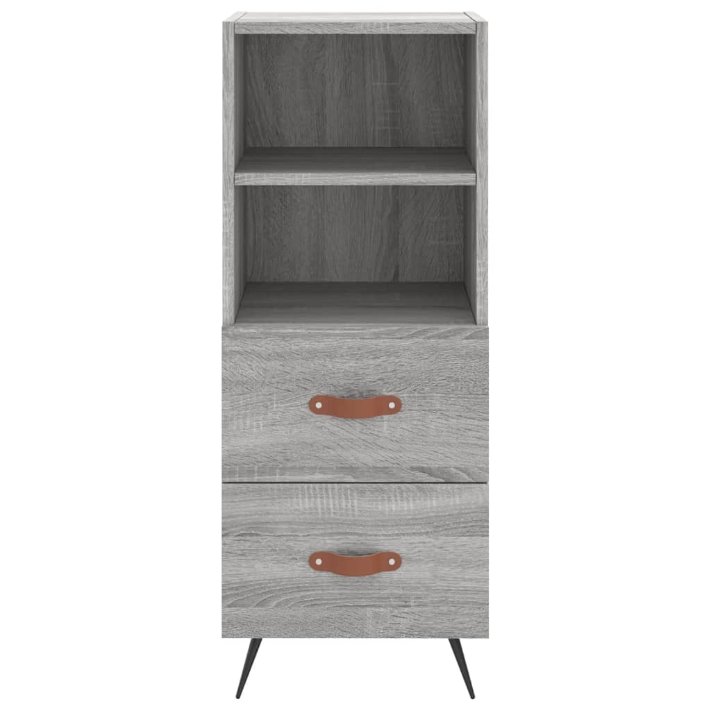 vidaXL Servantă, gri sonoma, 34,5x34x90 cm, lemn compozit vidaXL Servantă, gri sonoma, 34,5x34x90 cm, lemn compozit