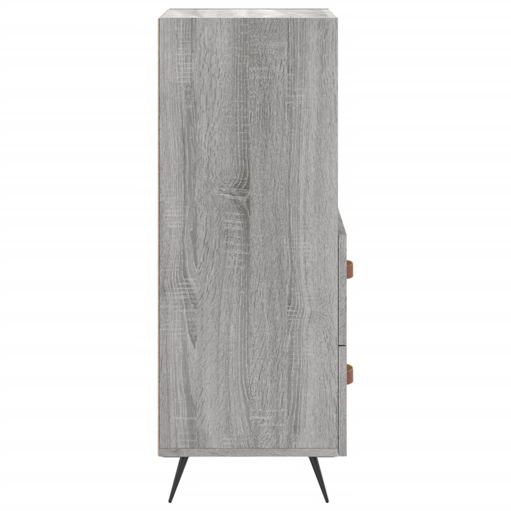 vidaXL Servantă, gri sonoma, 34,5x34x90 cm, lemn compozit vidaXL Servantă, gri sonoma, 34,5x34x90 cm, lemn compozit