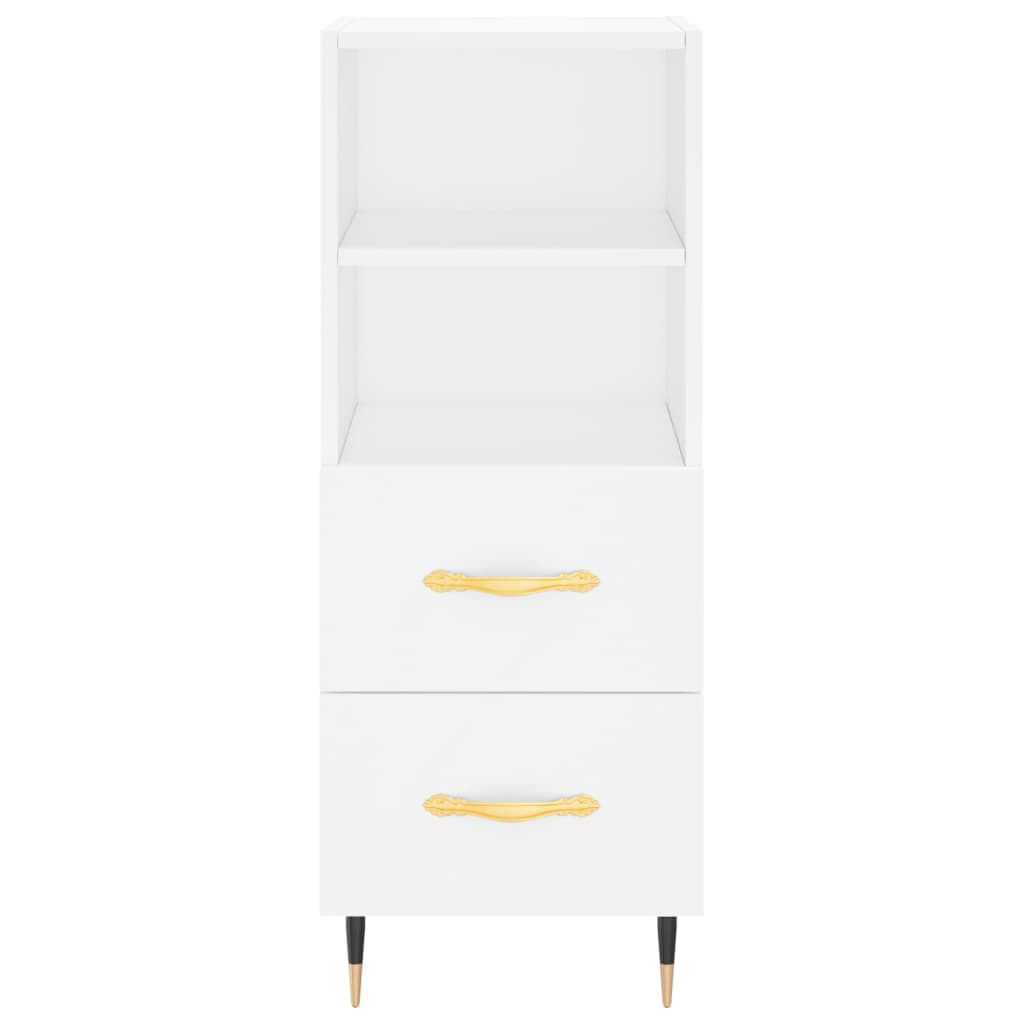 vidaXL Servantă, alb, 34,5x34x90 cm, lemn compozit vidaXL Servantă, alb, 34,5x34x90 cm, lemn compozit