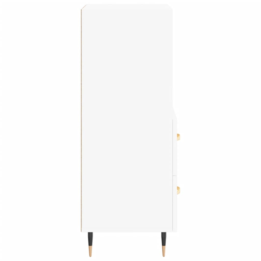 vidaXL Servantă, alb, 34,5x34x90 cm, lemn compozit vidaXL Servantă, alb, 34,5x34x90 cm, lemn compozit