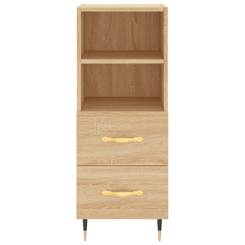 vidaXL Servantă, stejar sonoma, 34,5x34x90 cm, lemn compozit vidaXL Servantă, stejar sonoma, 34,5x34x90 cm, lemn compozit