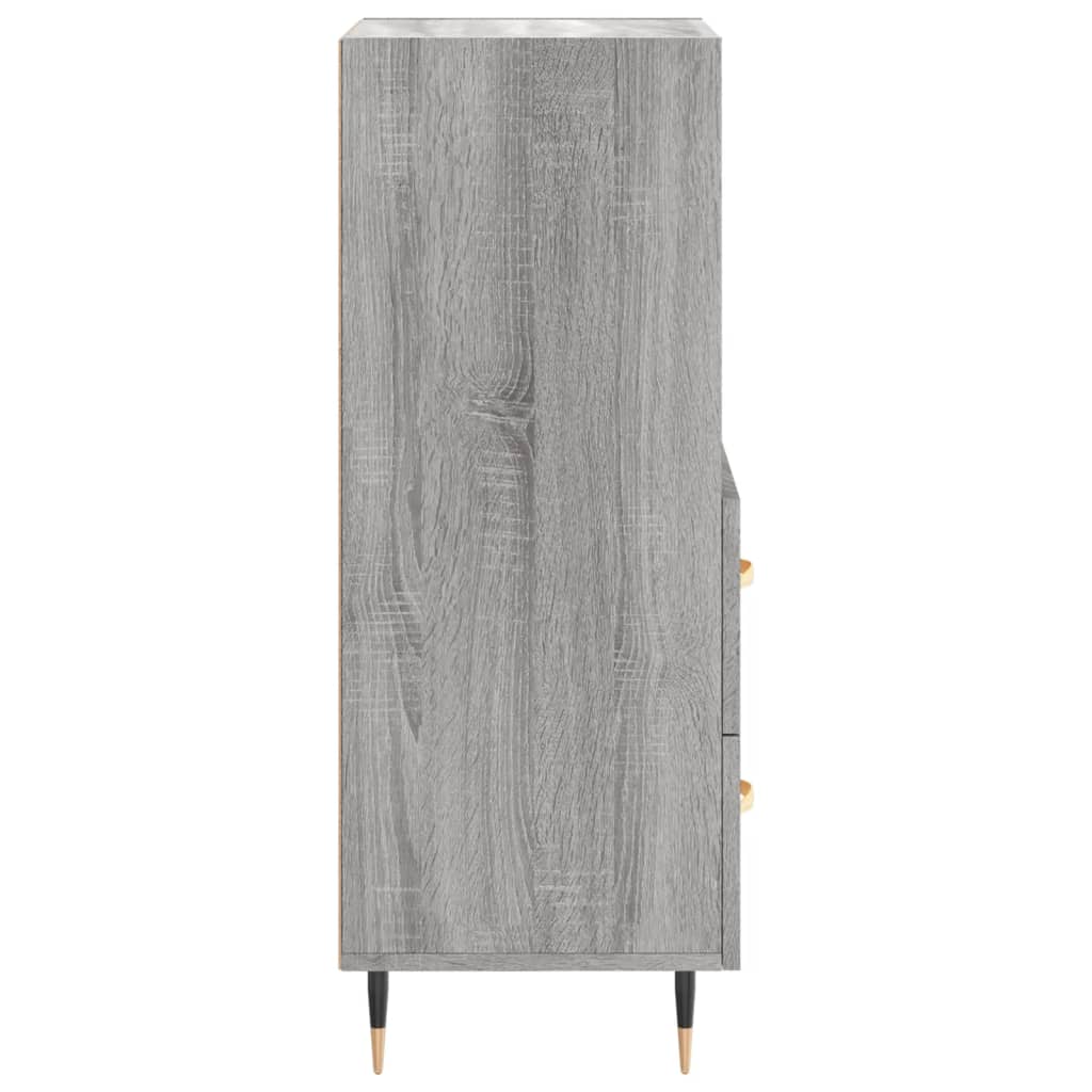 vidaXL Servantă, gri sonoma, 34,5x34x90 cm, lemn compozit vidaXL Servantă, gri sonoma, 34,5x34x90 cm, lemn compozit