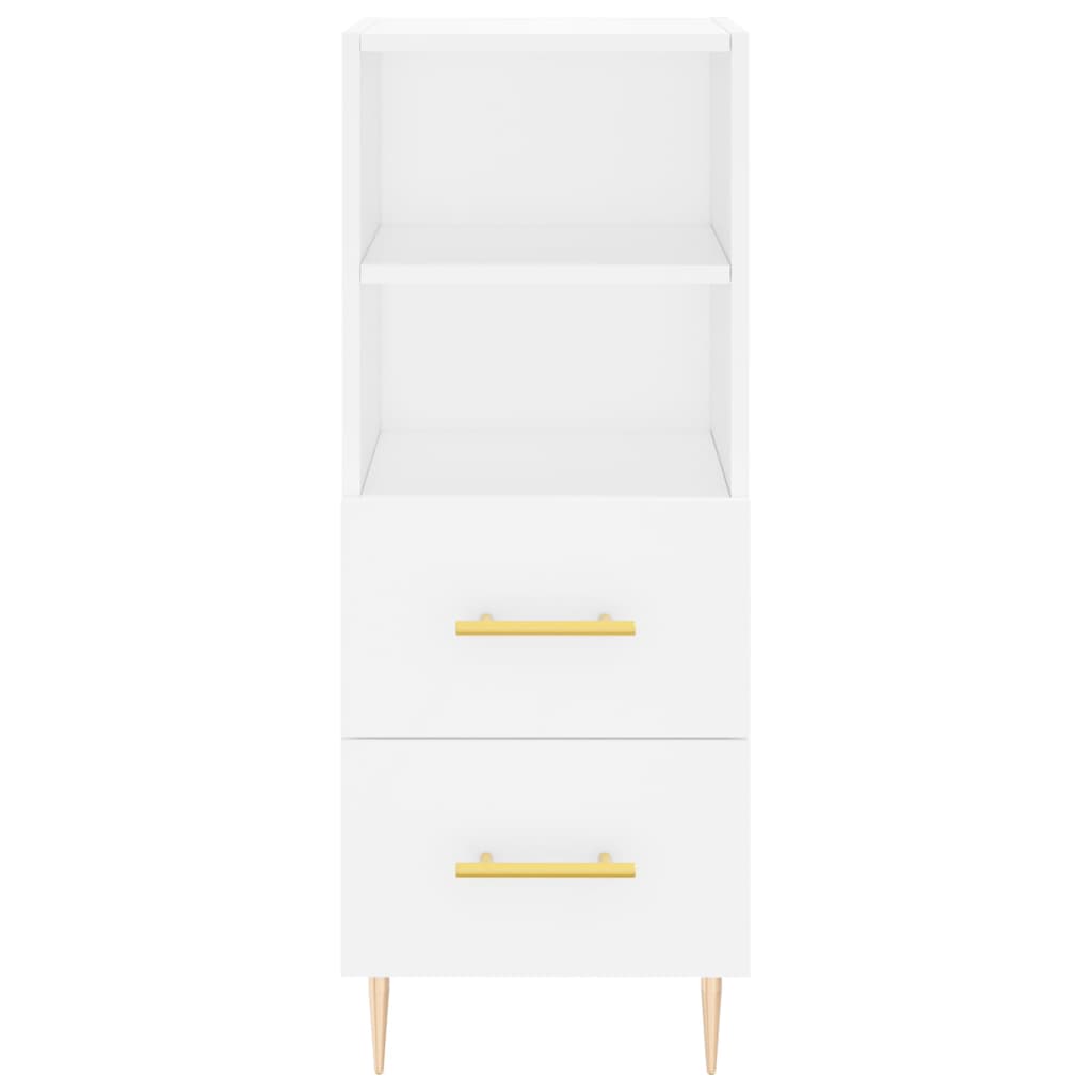 vidaXL Servantă, alb, 34,5x34x90 cm, lemn compozit vidaXL Servantă, alb, 34,5x34x90 cm, lemn compozit