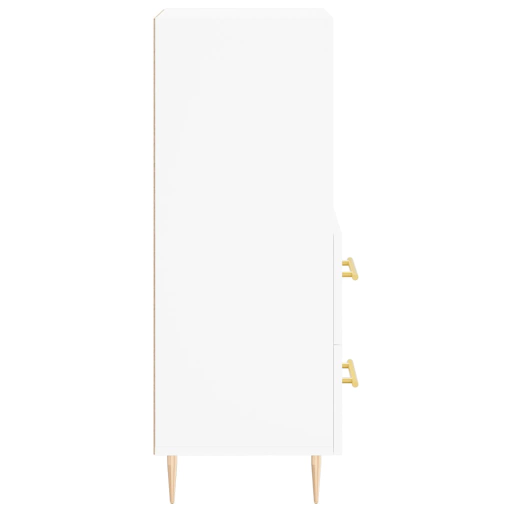 vidaXL Servantă, alb, 34,5x34x90 cm, lemn compozit vidaXL Servantă, alb, 34,5x34x90 cm, lemn compozit