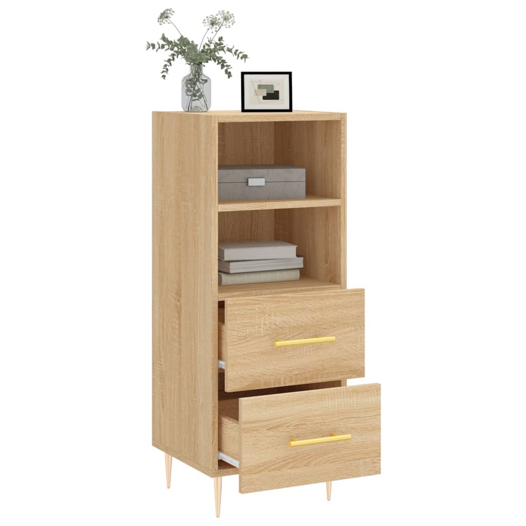 vidaXL Servantă, stejar sonoma, 34,5x34x90 cm, lemn compozit vidaXL Servantă, stejar sonoma, 34,5x34x90 cm, lemn compozit