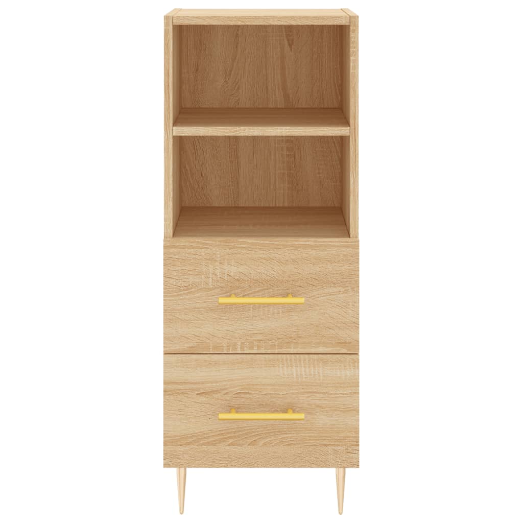 vidaXL Servantă, stejar sonoma, 34,5x34x90 cm, lemn compozit vidaXL Servantă, stejar sonoma, 34,5x34x90 cm, lemn compozit