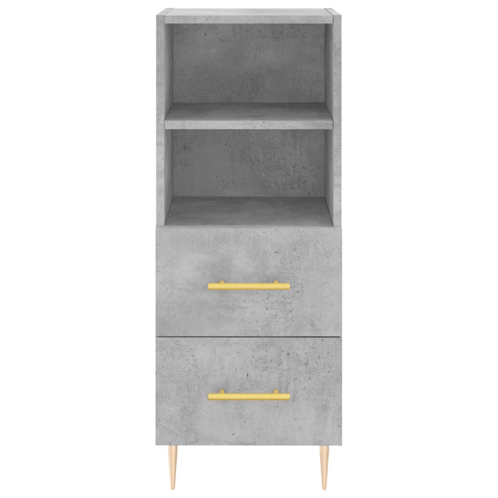 vidaXL Servantă, gri beton, 34,5x34x90 cm, lemn compozit vidaXL Servantă, gri beton, 34,5x34x90 cm, lemn compozit