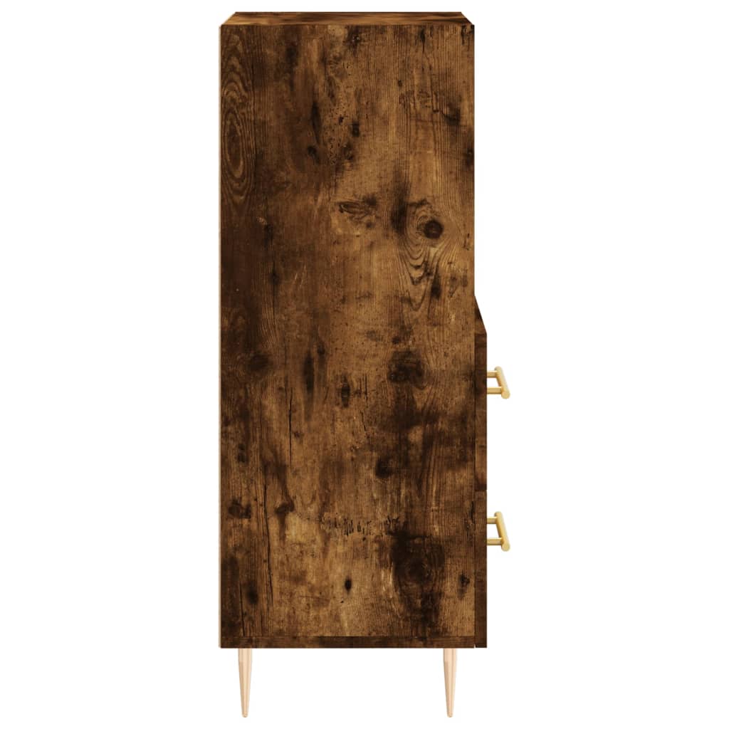 vidaXL Servantă, stejar fumuriu, 34,5x34x90 cm, lemn compozit vidaXL Servantă, stejar fumuriu, 34,5x34x90 cm, lemn compozit