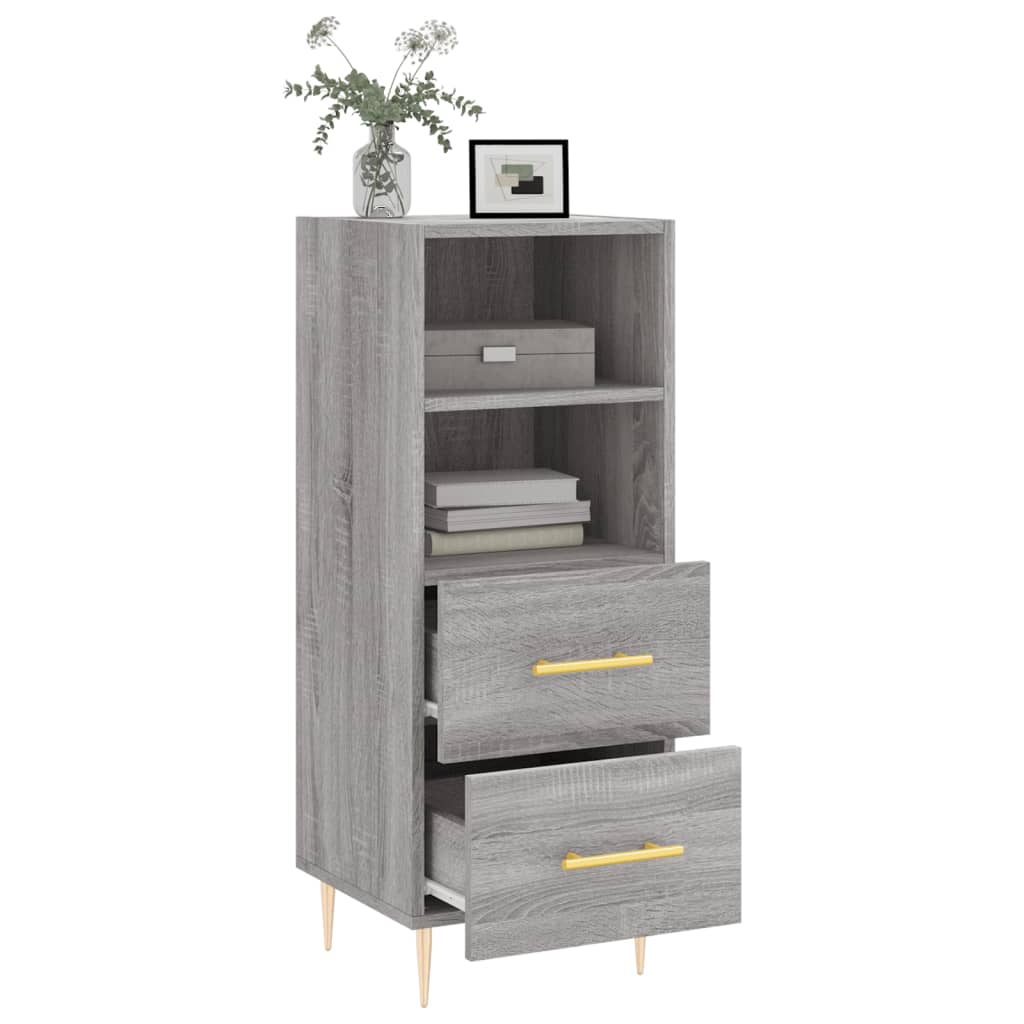 vidaXL Servantă, gri sonoma, 34,5x34x90 cm, lemn compozit vidaXL Servantă, gri sonoma, 34,5x34x90 cm, lemn compozit
