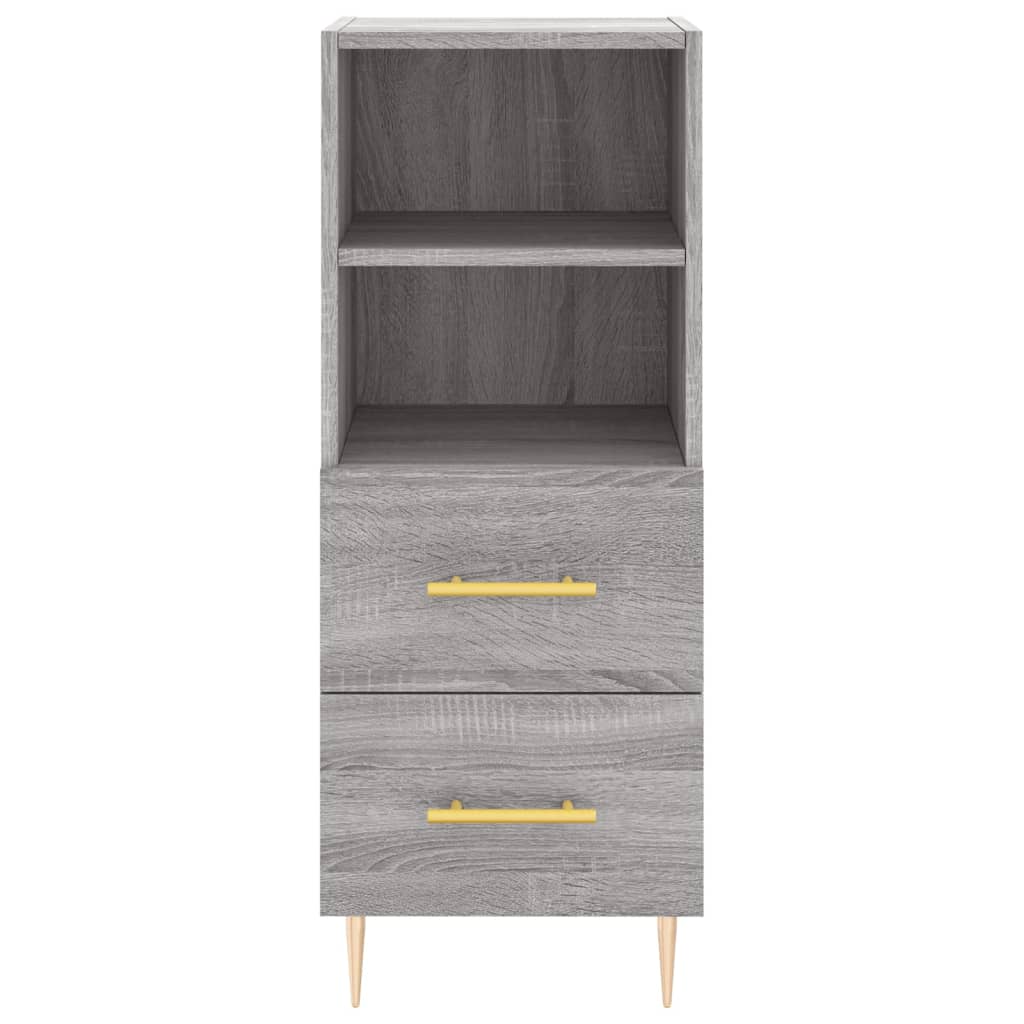 vidaXL Servantă, gri sonoma, 34,5x34x90 cm, lemn compozit vidaXL Servantă, gri sonoma, 34,5x34x90 cm, lemn compozit