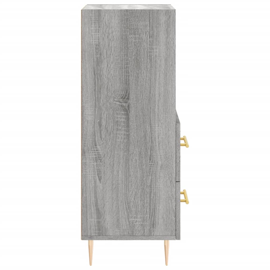 vidaXL Servantă, gri sonoma, 34,5x34x90 cm, lemn compozit vidaXL Servantă, gri sonoma, 34,5x34x90 cm, lemn compozit