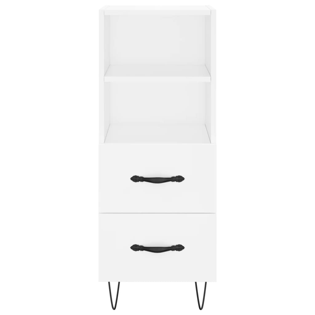 vidaXL Servantă, alb, 34,5x34x90 cm, lemn compozit vidaXL Servantă, alb, 34,5x34x90 cm, lemn compozit