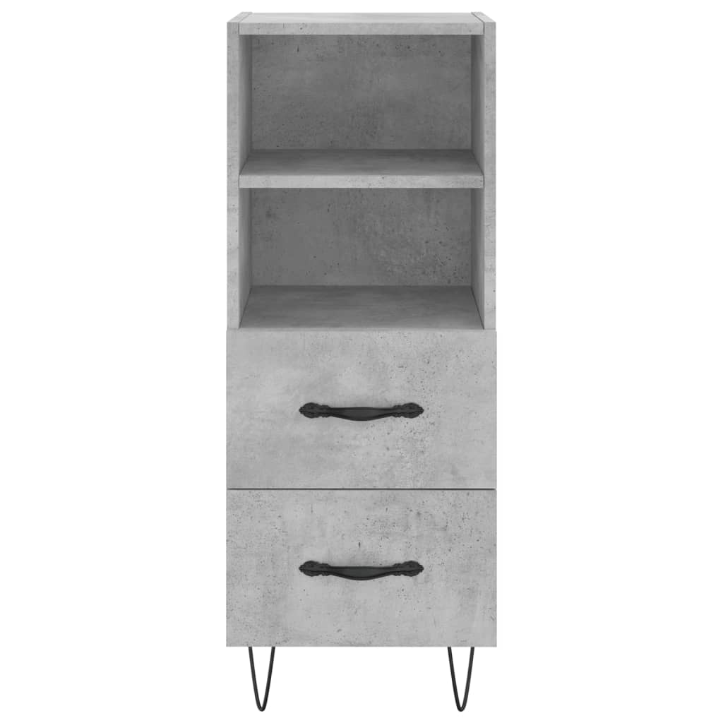 vidaXL Servantă, gri beton, 34,5x34x90 cm, lemn compozit vidaXL Servantă, gri beton, 34,5x34x90 cm, lemn compozit