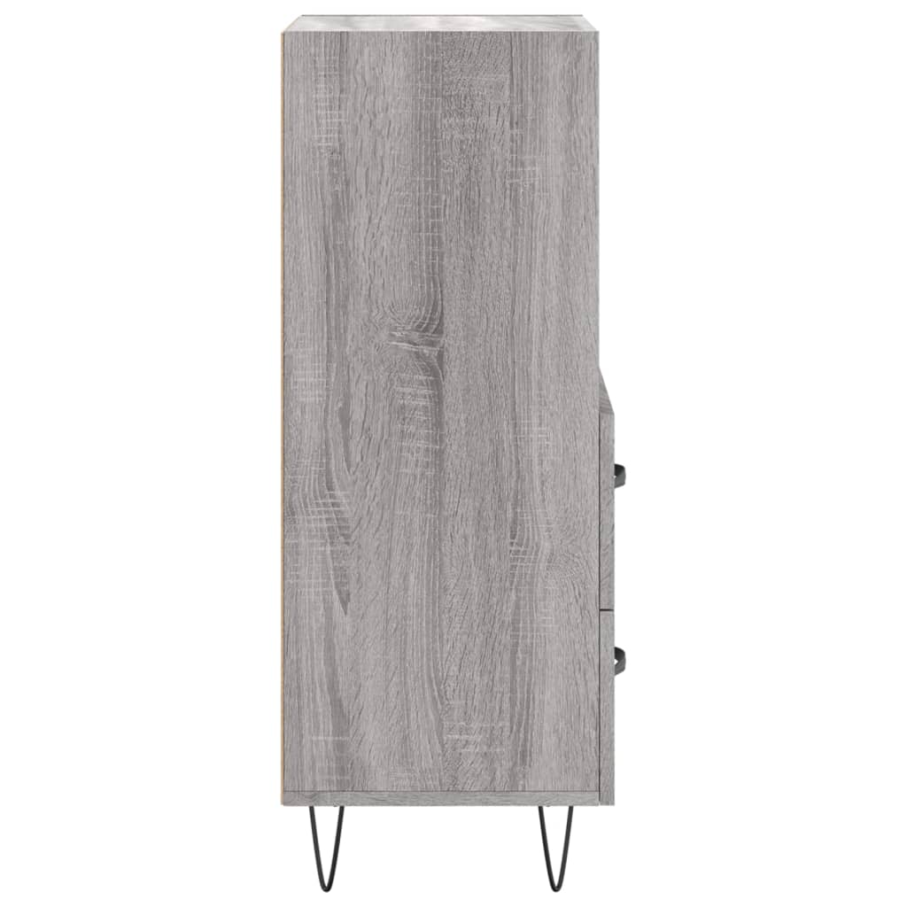 vidaXL Servantă, gri sonoma, 34,5x34x90 cm, lemn compozit vidaXL Servantă, gri sonoma, 34,5x34x90 cm, lemn compozit
