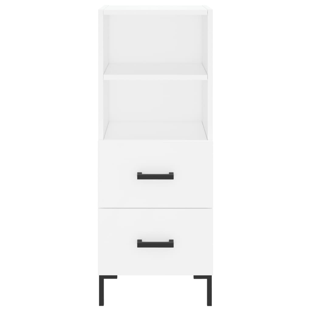 vidaXL Servantă, alb, 34,5x34x90 cm, lemn compozit vidaXL Servantă, alb, 34,5x34x90 cm, lemn compozit