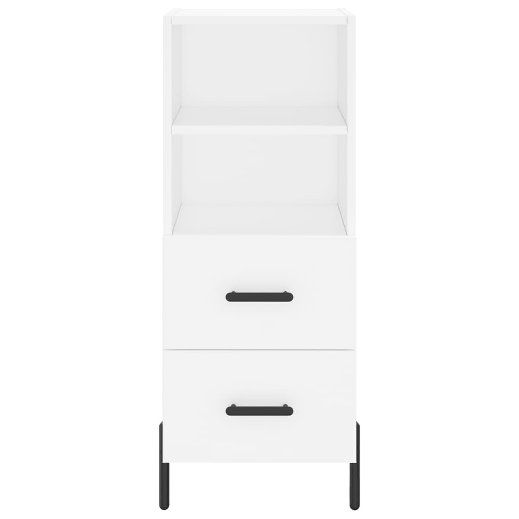 vidaXL Servantă, alb, 34,5x34x90 cm, lemn compozit vidaXL Servantă, alb, 34,5x34x90 cm, lemn compozit