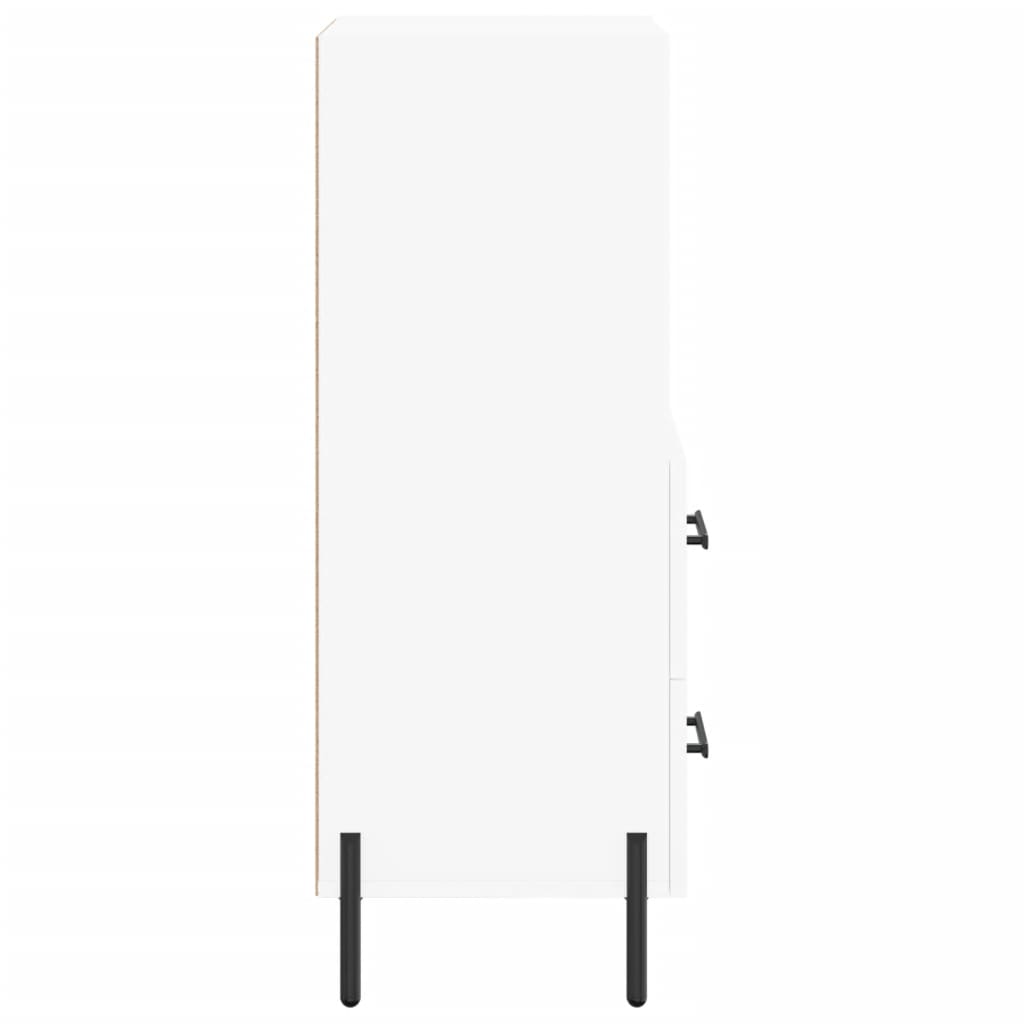 vidaXL Servantă, alb, 34,5x34x90 cm, lemn compozit vidaXL Servantă, alb, 34,5x34x90 cm, lemn compozit