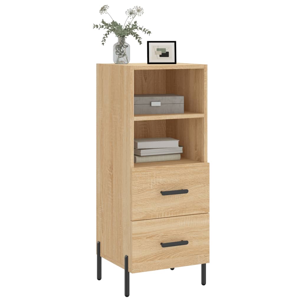 vidaXL Servantă, stejar sonoma, 34,5x34x90 cm, lemn compozit vidaXL Servantă, stejar sonoma, 34,5x34x90 cm, lemn compozit