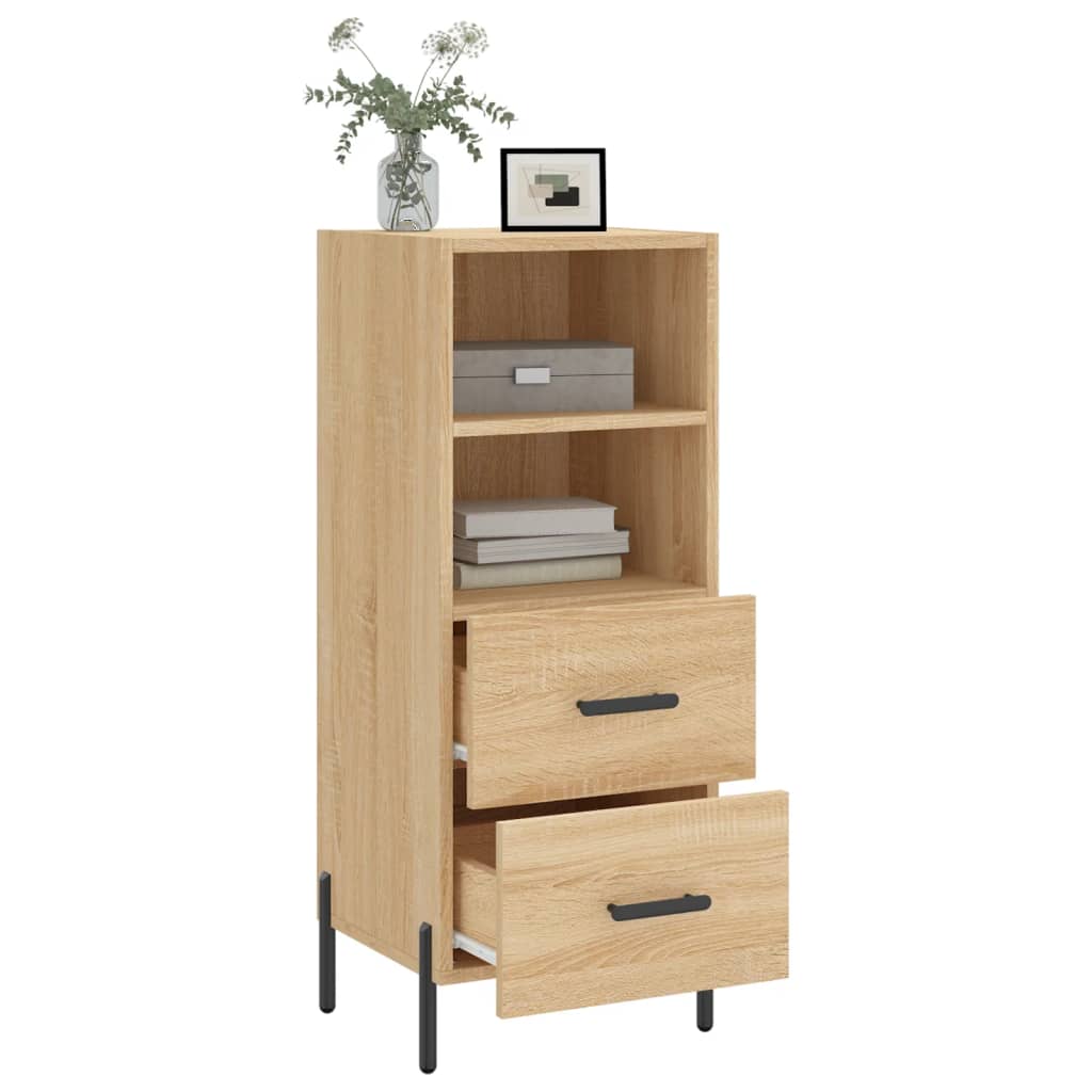 vidaXL Servantă, stejar sonoma, 34,5x34x90 cm, lemn compozit vidaXL Servantă, stejar sonoma, 34,5x34x90 cm, lemn compozit