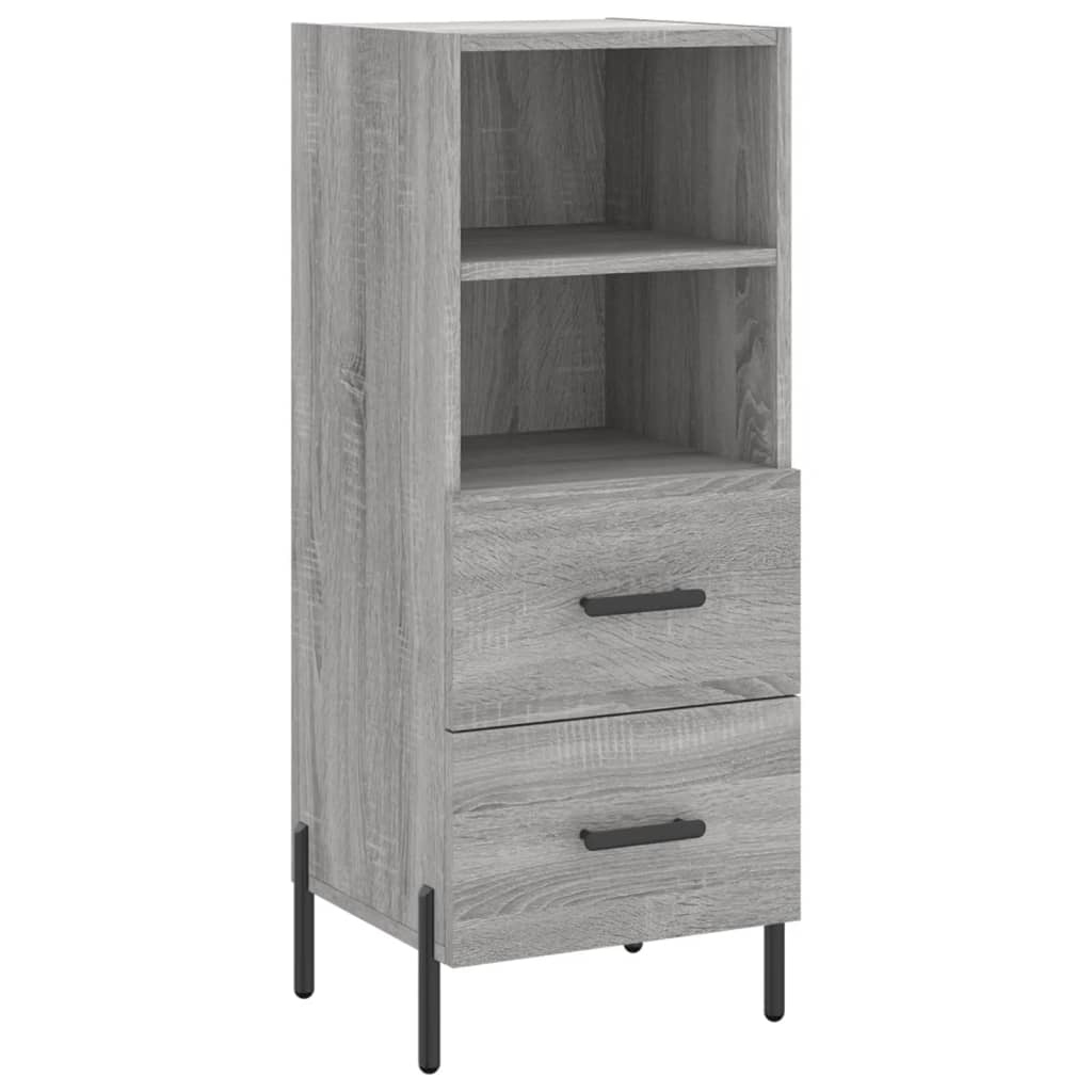 vidaXL Servantă, gri sonoma, 34,5x34x90 cm, lemn compozit vidaXL Servantă, gri sonoma, 34,5x34x90 cm, lemn compozit
