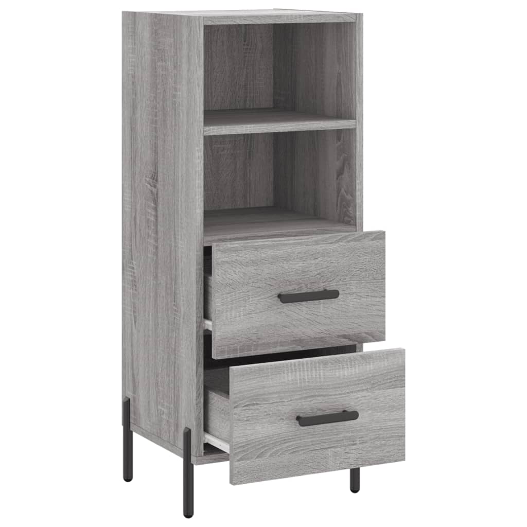 vidaXL Servantă, gri sonoma, 34,5x34x90 cm, lemn compozit vidaXL Servantă, gri sonoma, 34,5x34x90 cm, lemn compozit
