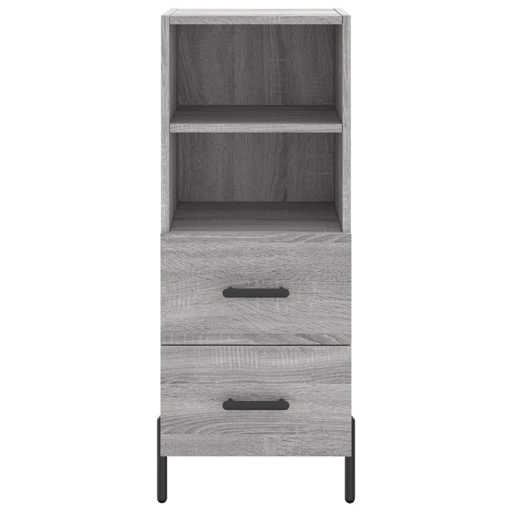 vidaXL Servantă, gri sonoma, 34,5x34x90 cm, lemn compozit vidaXL Servantă, gri sonoma, 34,5x34x90 cm, lemn compozit
