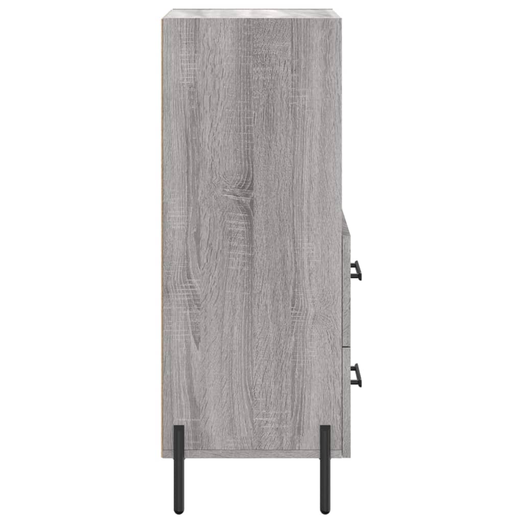 vidaXL Servantă, gri sonoma, 34,5x34x90 cm, lemn compozit vidaXL Servantă, gri sonoma, 34,5x34x90 cm, lemn compozit