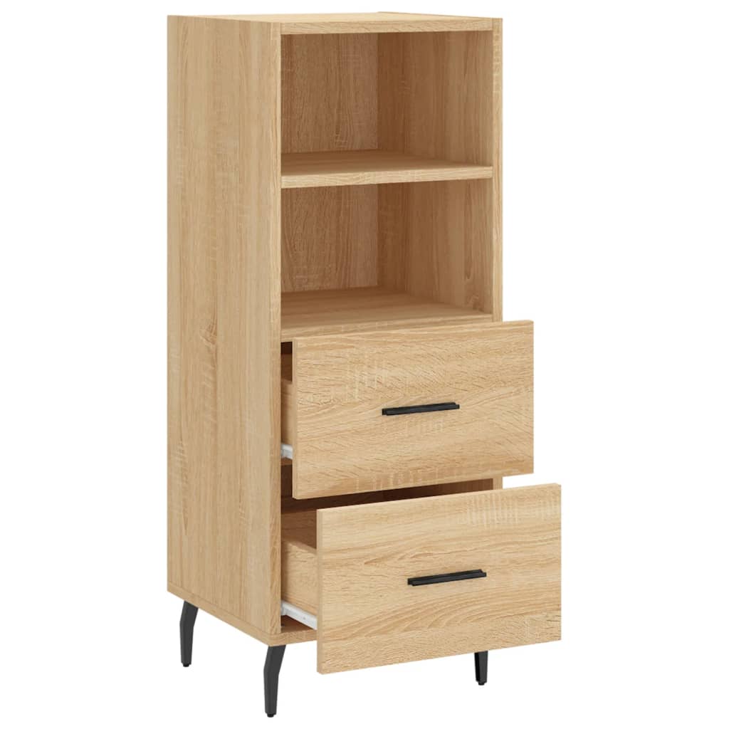 vidaXL Servantă, stejar sonoma, 34,5x34x90 cm, lemn compozit vidaXL Servantă, stejar sonoma, 34,5x34x90 cm, lemn compozit