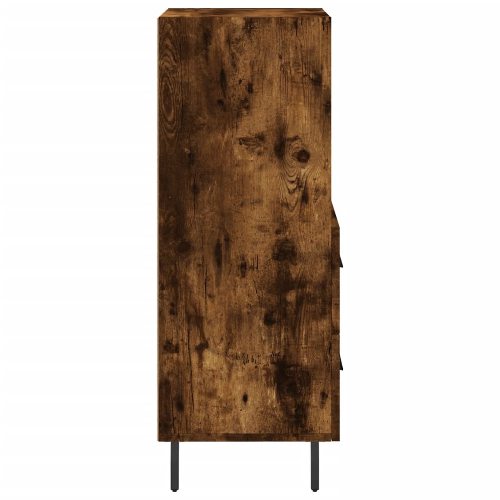 vidaXL Servantă, stejar fumuriu, 34,5x34x90 cm, lemn compozit vidaXL Servantă, stejar fumuriu, 34,5x34x90 cm, lemn compozit