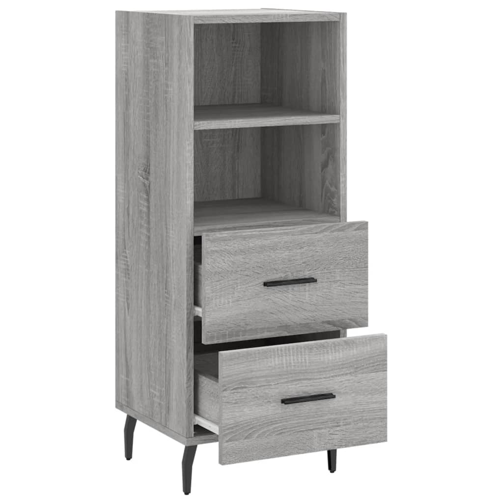 vidaXL Servantă, gri sonoma, 34,5x34x90 cm, lemn compozit vidaXL Servantă, gri sonoma, 34,5x34x90 cm, lemn compozit