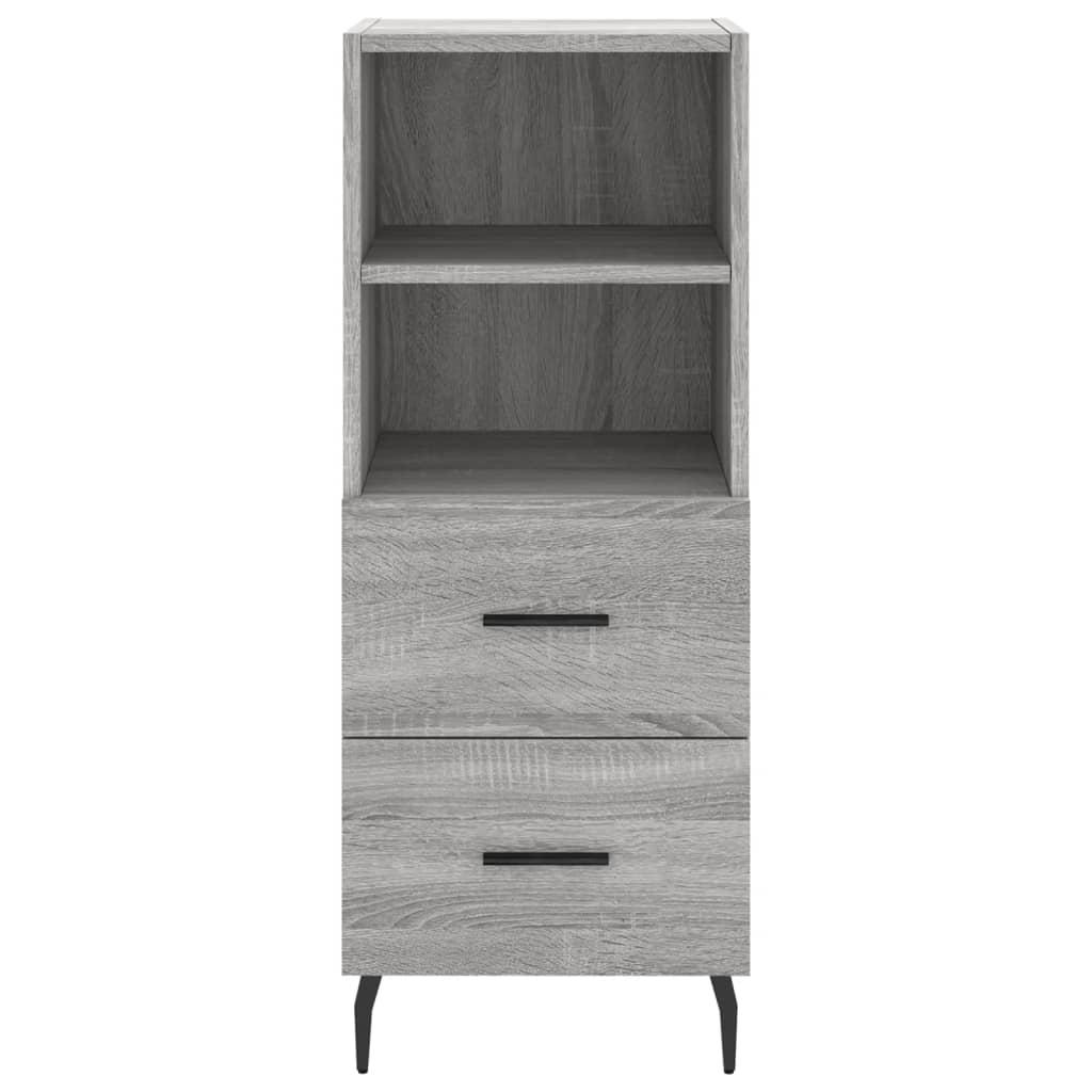 vidaXL Servantă, gri sonoma, 34,5x34x90 cm, lemn compozit vidaXL Servantă, gri sonoma, 34,5x34x90 cm, lemn compozit