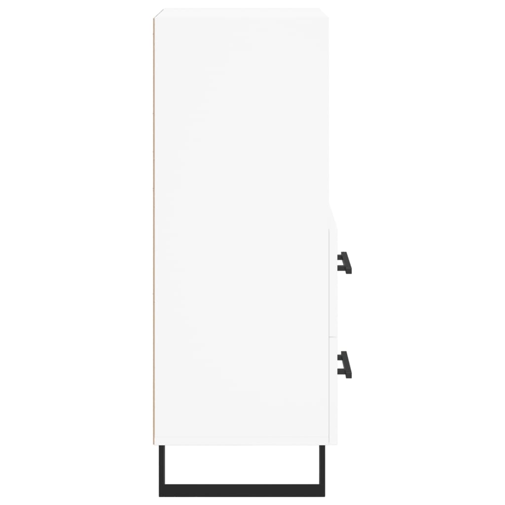 vidaXL Servantă, alb, 34,5x34x90 cm, lemn compozit vidaXL Servantă, alb, 34,5x34x90 cm, lemn compozit